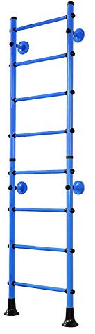 Niro Sportgeräte Espalier Mur d'escalade échelle de Corde et Bois Enfants Gym Sport Appareil FitTop M4 Bleu