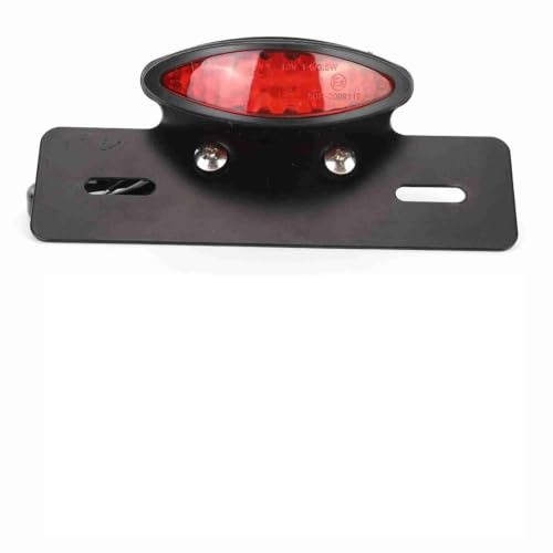 KIMISS LED Luce Freno Posteriore Moto Lampada per Fanale Posteriore Ovale Retrò a LED Motociclo Indicatore Stop Lampadina Indicatori Segnale Luce Freno Posteriore per