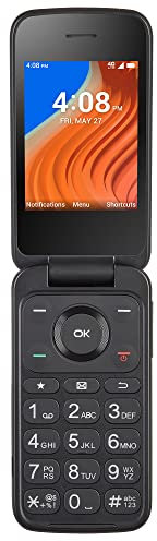 TracFone TCL Flip 2, 8GB, Black - Prepaid Flip Phone (Locked)
