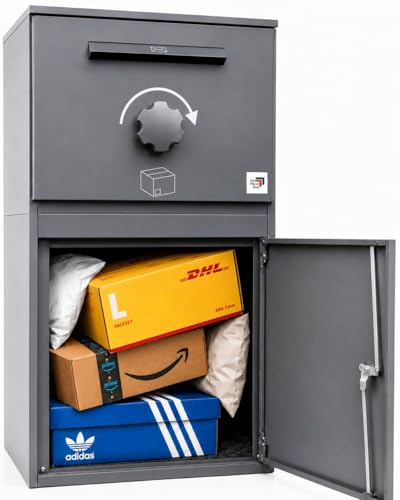 My Parcel Box Imperator – Paketbox XXL Paketbriefkasten für extra große Pakete | hochwertige Konstruktion aus Stahl, modernes Design, langlebige Qualität | wetterfest & sicher - mehr Platz geht nicht!