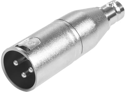 QIANRENON XLR till BNC Ljudadapter - 3-Stifts Omvandlare för Mikrofoner, Ljudkamera, RF Mixer - Koaxial Analog Videoport