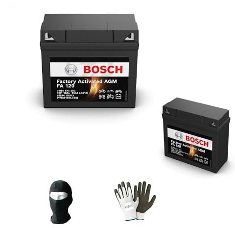 farbrothersonline KOMPATIBEL MIT BMW R GS (R21) 1150 1999 A 2004 Bosch DIY Batterie YT19BL-BS FA120 12V 18AH GELADEN UND EINBAUBEREIT VERSIEGELTE AGM-Gel-BATTERIEN 186X82X171CM
