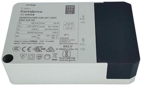 FSBNMNXPQ Ballast électronique 25W 30W 34W 38W 44W, Pilote d'alimentation à Courant Constant LED 220-240V (Size : 34W 0.8A)