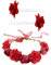 1 Rose Garland And 2 Rose Hair Forks, Clothing Accessories, Party Hair Accessories, Bridal Hair Accessories, Photo Props