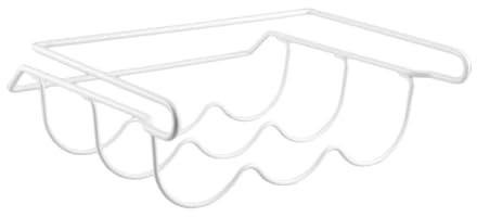 Cabilock 1Pieza Soporte de Hierro para Botellas de Cerveza y Latas Organizador de Almacenamiento para Refrigerador Estante Práctico y Duradero Blanco