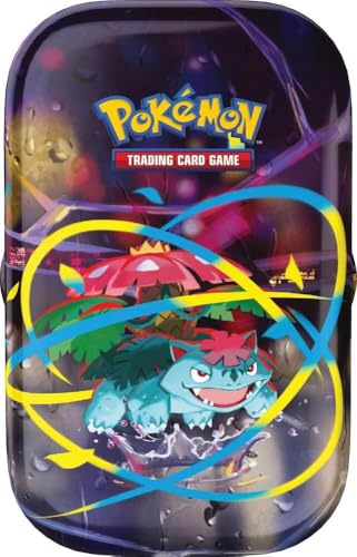 Pokemon Mini Lattina Carte Collezionabili Mega Evolution, 2 Espansioni, Destined Rivals Exclusive Pack & Art Card