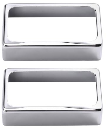 Suoumwa 2pcs Pickup Cover O Form 70 * 39 mm Messing/Deckel/Schale/Top für E -Gitarre/Metal -Gitarre Humbucker Chrom