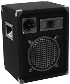 OMNITRONIC DX-822 3-Wege Box 300 W | Robuste Full-Range-Box mit 8 Tieftöner und 300 Watt Leistung | 1 Stück