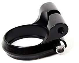 M-Wave Sattelschraubenklemme mit Zahnstangengewinde (schwarz), 34,9 mm