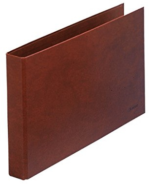 DOHE 9559 – Ordner Leder gefüttert, 2 Ringe 40 mm, Folio Querformat