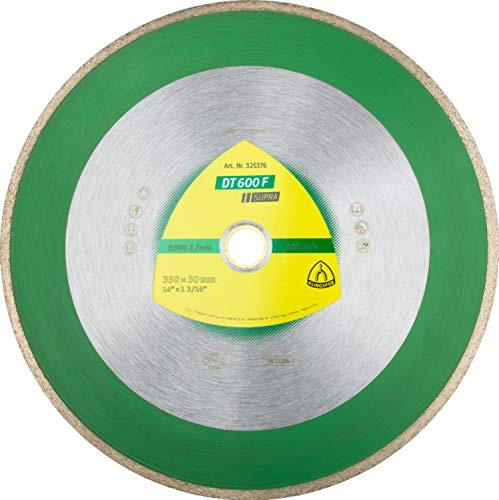 Klingspor 325375 Disque à tronçonner diamanté DT600F Supera pour scie de table, enregistrement 25,4/30 Ø 300 mm