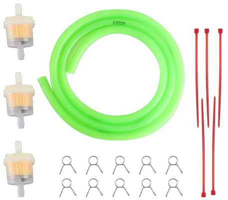 GOOFIT MotorcycleFuel Filter Line Spring Clips Clamps Tube Hose Inner Dia Oil Gasoline Replacement for Motocross ATV Scooters Green