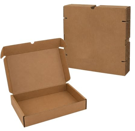 iDEALS UK PACKAGING LTD A5 C5 Parcel size cardboard lidded box for postal packaging mailing gifting - Small parcel 9.3'' x 7.7'' x 1.9'' (25)