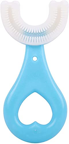 Sentechx All Rounded Kinder U-Form Zahnbürste, 360° Mundzahnreinigungszahnbürste für Kinder im Alter von 6 bis 12 Jahren (Blau, 2 - 6 Jahre alt)
