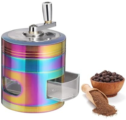 Pepper Grinder Manual Salt and Pepper Mill Set Hand Crank Pepper Salt Mill for Grinding Coffee Beans Salt Pepper Clove Sesame
