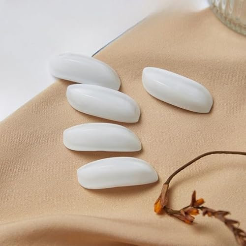 CEMELI 40 * 15MM 50PCS Alien Harz Olive Knöpfe Dark -Eye Taste Knebelknöpfe Für Strickjacken Knebelknöpfe für Stricken Windjacke