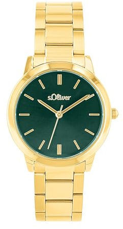 s.Oliver Armbanduhr Damen Quarzuhr Analog, mit Edelstahl Armband, 3 bar Wasserdicht, Kommt in Uhren Geschenk Box