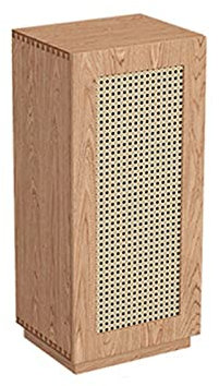 Mesita de Noche Mesitas de Noche Minimalistas Modernas de Madera Maciza Dormitorio ratán gabinete de Almacenamiento Creativo Muebles para el hogar diseñador Retro (Color Madera de Cerezo)