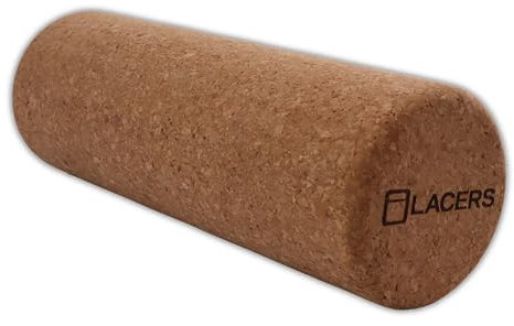 Lacers PetrolLine Faszien Rolle Kork – Natürliche Premium Korkrolle für Faszientraining, Massage & Fitness – Rutschfest, Stabil & Nachhaltig – Ideal für Yoga & Pilates | Massageroller | Yoga Zubehör