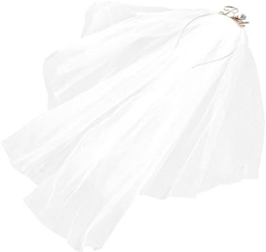 OSOLADY Braut Haarreif Mit Schleier Elegantes Headpiece Für Hochzeiten Junggesellinnenabschied Und Brautpartys Vielseitig Einsetzbar Feine Verarbeitung Stilvolles Accessoire Für Jede
