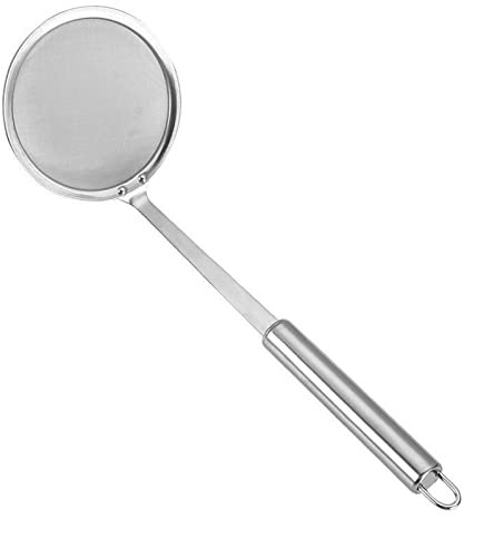 Juego de ruedas giratorias Cuchara de colador de Cuchara de comida Cuchara de rejilla de aceite Cuchara de malla fina Espumadera de cocina Accesorios de cocina for freír en aceite Ruedas de servicio p