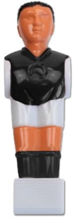 Kickerfigur Profi 16 mm schwarz/weiß