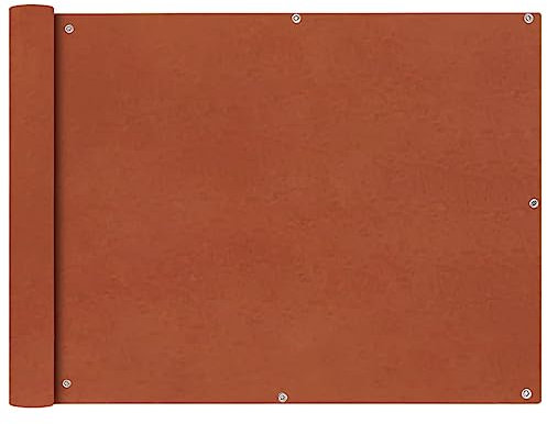 Juroupi Toldo Lateral para balcón Tela Oxford Terracota 90x600 cm Exterior Separador Terraza Exterior Toldo para Patio Balcon Jardin