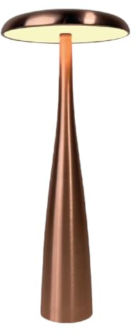 Luxus - Tischlampe Touch - Dahlia - Rosé - H28 x Ø13 - Terrassenlampe - Schreibtischlampe - LED - Wiederaufladbar - Dimmbar - Kabellos - Tischlampe für innen und außen
