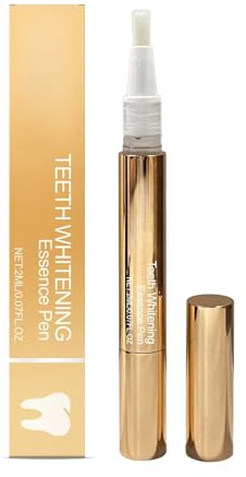 Teeth Whitening Gold Serum Pen,Teeth Stain Remover,CAE/Loria Teeth Whitening Pen,Tartar Remover for Teeth,Teeths Cold Serum P/ens,Extra Strength T/eeth Brightening P/en, Toothpaste