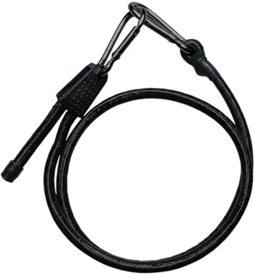 4 Pack Adjustable Bungee Cords 100cm Heavy Duty Bungee Cords with Carabiner Hooks Adjustable Elastic Tie Downs for Outdoor Use on Bike Racks Tarps
