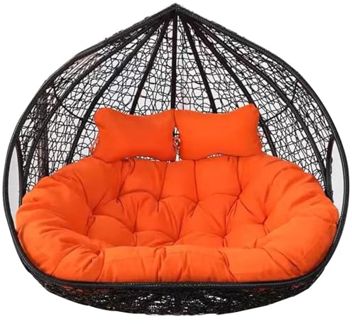 Double Egg Chair Swing for 2 - Outdoor Hanging Hammock with Cushions - Durable Double Basket Design for Patio Garden or Balcony - Perfect for Relaxation and Outdoor Comfort