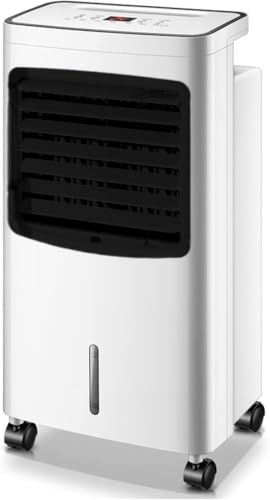 Portable Evaporative Cooler with Remote Control - Mobile Heating and Cooling Unit, Energy Efficient
