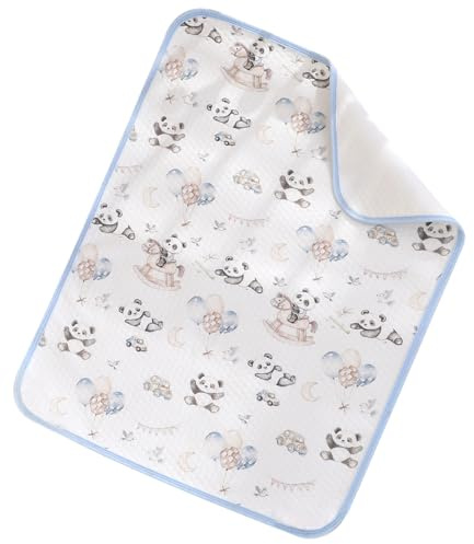 Fundas de cambiador Protectores reutilizables lavables e impermeables | Almohadilla de cambiador para niños y niñas, alimentación nocturna, guardería, , paños húmedos y ropa de