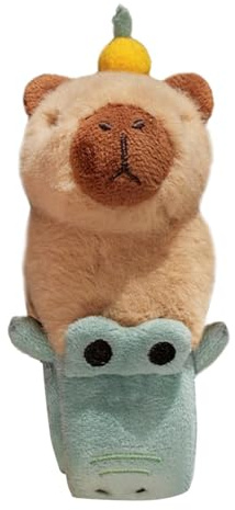 Generico Bracciale schiaffo di animali di peluche, braccialetti di peluche | capibara | Braccialetti con animali Simpatico capibara | Bracciale schiaffo animale, roba per biciclette, zaini, sedi