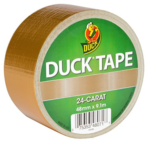 Duck Tape Ruban Adhésif de Masquage Or 24 carats 48 mm x 9,1 m