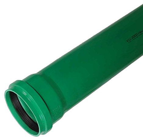 Ostendorf KG 2000 Rohr DN 160, Länge: 1000 mm, Polypropylen (PP), Grün, Sanitärinstallation, Wasserversorgungsanlagen, Abwasserentsorgung, Landwirtschaft, Handwerk, Entsorgungsanlagen, Neubaugebiten