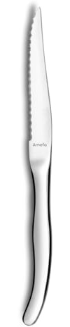 Amefa 056100B000315 Komma 12 Steakmesser, Edelstahl, silberfarben