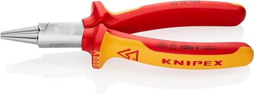 KNIPEX Round Nose Pliers 1000V-insulated (160 mm) 22 06 160