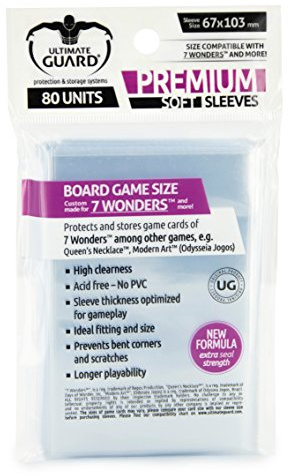 Ultimate Guard Premium Soft Sleeves für Brettspielkarten 7 Wonders™ (80)