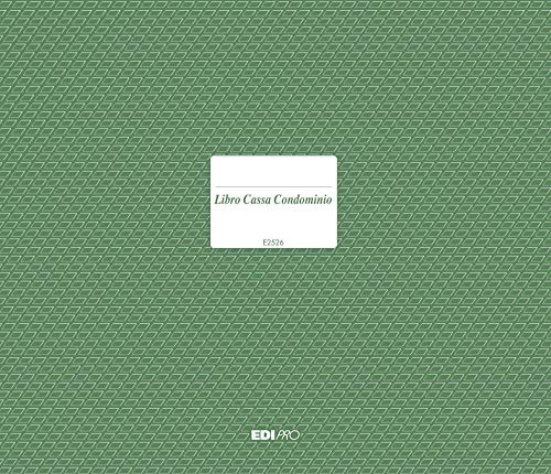 EDIPRO - E2526 - Libro cassa condominio testata mobile e spirale 50 pagine f.to 24x32