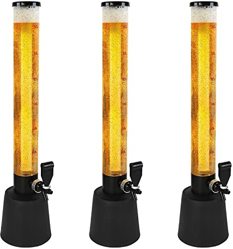 Jago® Torre de Cerveza con Grifo - Juego, 90cm Alto, MAX 3,5 litros - Dispensador, Bebida, Trago