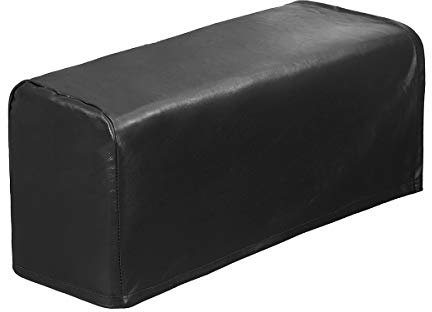 TOPWA 2 Stück PU Leder Sofa Armlehne Abdeckung Anti-Rutsch Wasserdicht Möbel Armlehne Schutz Sessel Schonbezüge für Liege Sofa Stühle (Schwarz)