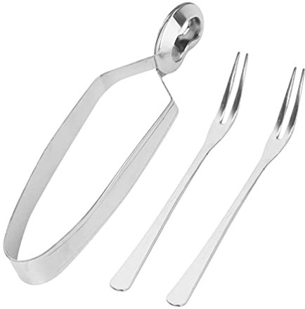 Cabilock 3pezzi Pinze Per Crostacei in Acciaio Inossidabile Utensili Pinze Per Lumache Da Ristorante Per Servire Alimenti