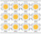 GAESHOW 12 Uds Chip LED COB de 5 W, 15‑17V Bombilla LED Chip, Fuente de Luz COB para Reemplazo de Bombilla de Luz de Inundación Cálida/luz Blanca (Luz Cálida)
