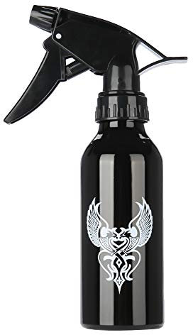 Bottiglie D'acqua Purificata, Flacone Spray per Tatuaggi in Lega di Alluminio ANGGREK Spray per Schizzi per Tatuaggi con Alghe Verdi(Nero)