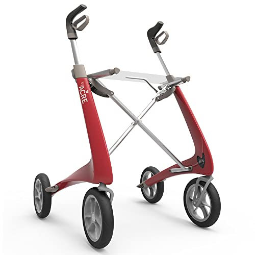 Carbon Ultralight Komfort by Acre Leichtgewicht Rollator erdbeerrot