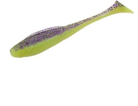 ZECK - Angelköder, Kunstköder, Gummifisch - BA Sexy Swimmer | 14cm - Purple Chartreuse | 4 STK.