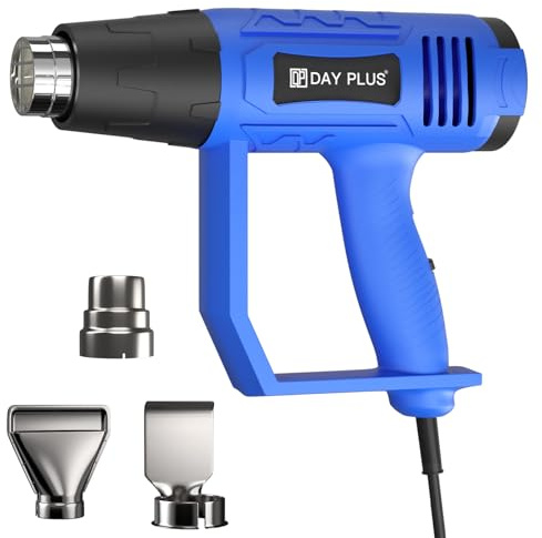 Décapeur Thermique Professionnel 2000W, 2 Débit d'air,Pistolet à Air Chaud 60-600℃ Température Réglable, Protection de Surcharge,3 Accessoires,Décapage de Peinture Rapide