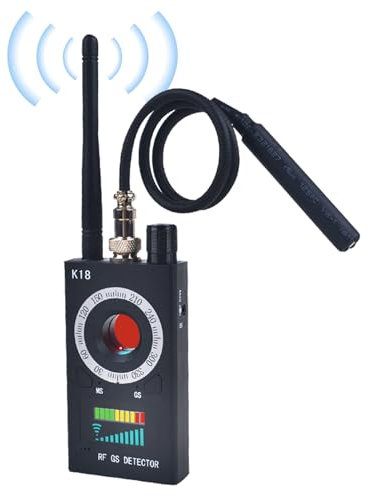 Rilevatore Microspie, Rilevatore Telecamere Nascoste Rilevatore di Segnale Anti-spia Hidden Camera Detector Rilevatore di Cimici RF Senza Fil Trova Dispositivo di Ascolto per Hotel Ufficio Casa