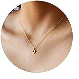 TINGN Geschenke zum Muttertag für Sie - Herz Kette Gold/Weißgold Vergoldet Herz Anhänger Kette Halskette Mädchen Geburtstag Geschenke für Frauen, Geschenk Muttertag für Frauen Mädchen Schmuck